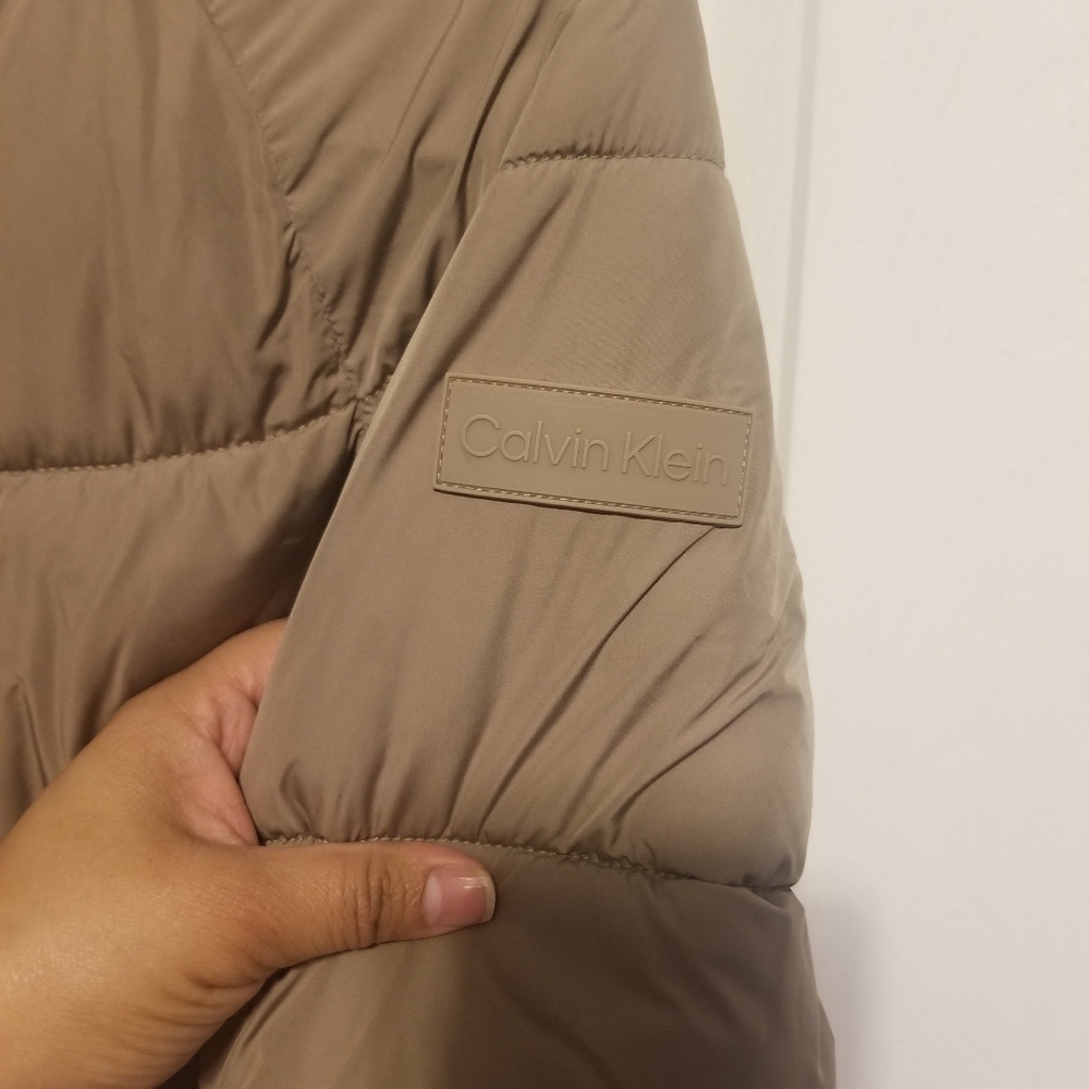 Calvin Klein Winter Jacket Light Brown Women's Size XS - Picture 6 of 8